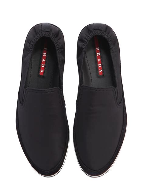 prada men's slip on sneakers